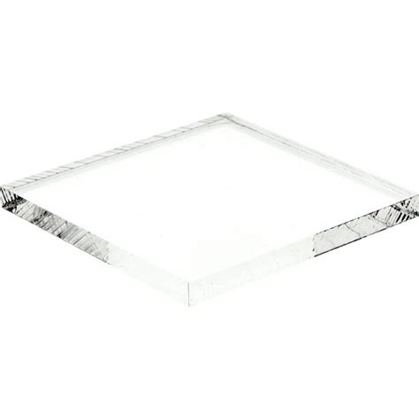 Plymor Clear Acrylic Square Standard Edge Display Base