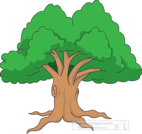 Trees Clipart Large Green Tree Clipart 5727a Classroom Clipart