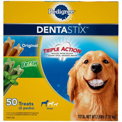 Pedigree Dentastix Large Dental Dog Treats Original And Fresh Variety