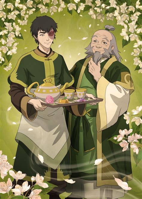 Zuko And Uncle Iroh Poster Picture Metal Print Paint By Avatar The