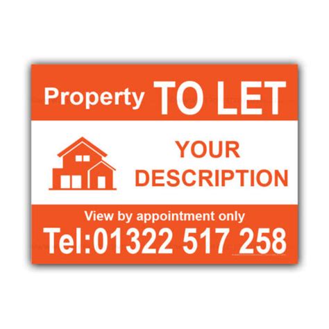 Property To Let Correx Sign Boards Estate Agent House Custom Signsx2