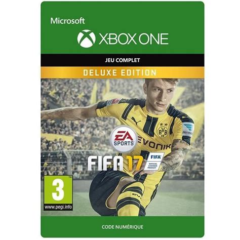 Fifa 17 Edition Deluxe Jeu Xbox One à Télécharger Xbox 1 Jeux Xbox
