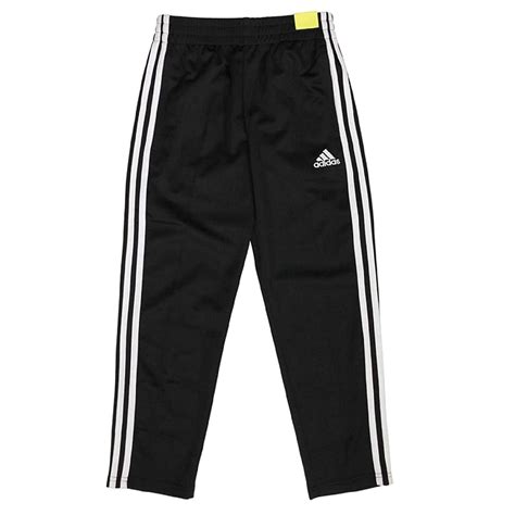 Adidas Boys 3 Stripe Performance Track Pants Black Small 8