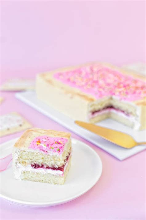 Birthday cake pop tarts recipe. DIY Giant Pop Tart Cake | Recipe | Pop tart cake, Pop ...