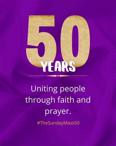 Our 50th Anniversary Celebration Has Officially Begun Thesundaymass50