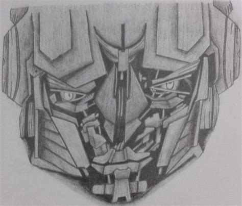 Biggest Fan — Simple Drawing Of Optimus Primes Face Created By