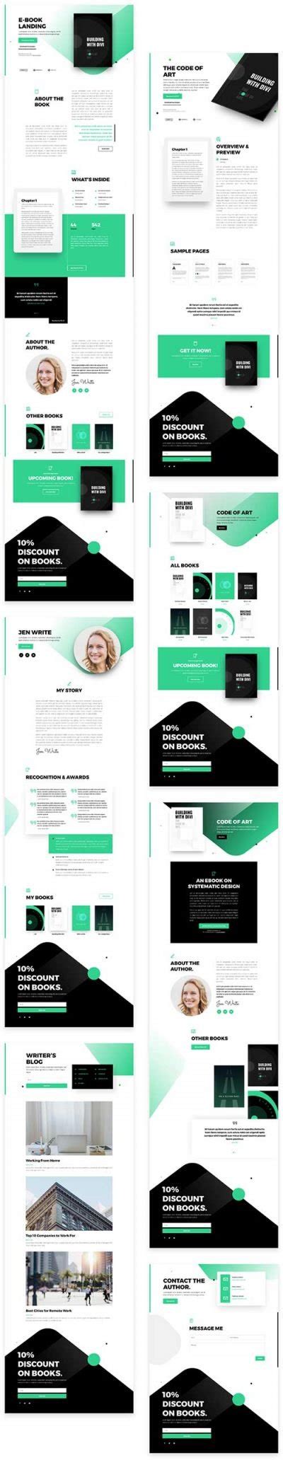 Divi Ebook Free Layout Pack • Divi Theme Layouts