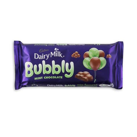 Cadbury Dairy Milk Bubbly Mint Chocolate 87 G Za