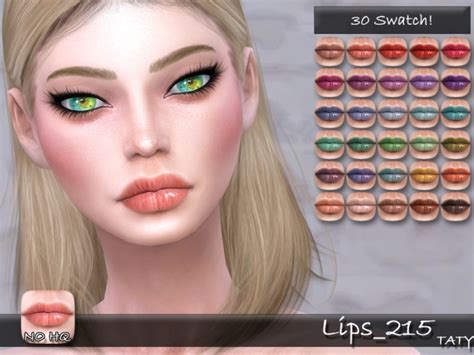 Lips 215 By Tatygagg At Tsr Sims 4 Updates