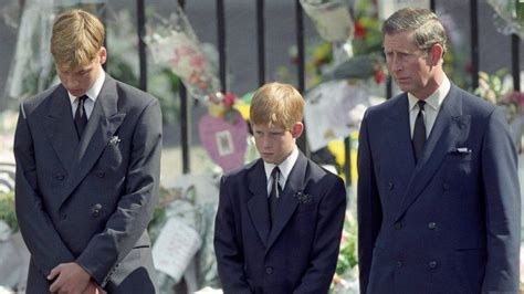 william and harry visit princess diana memorial bbc news