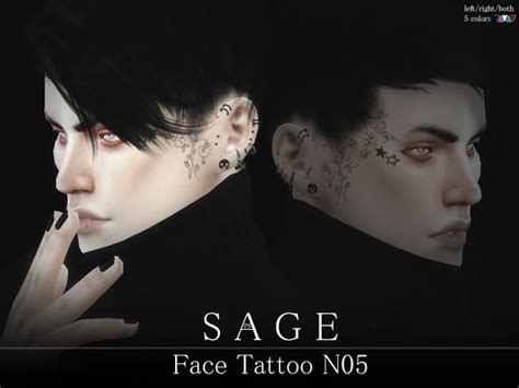 The Best Face Tattoo By Pralinesims Sims 4 The Sims Sims4 Clothes