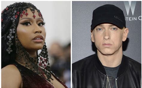 Rappers Nicki Minaj En Eminem Zijn Een Koppel Foto Hlnbe
