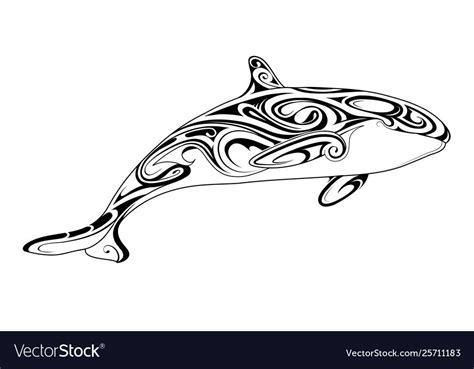 Orca Whale As A Tattoo Shape In Tribal Art Style Download A Free