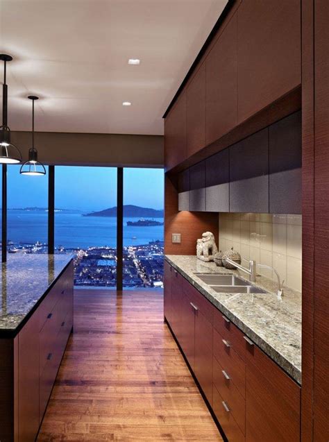 Luxurious High Rise Interior With Skyline View Founterior