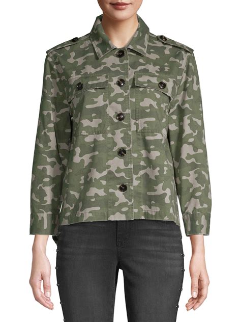 Alexander Jordan Womens Fray Hem Utility Jacket