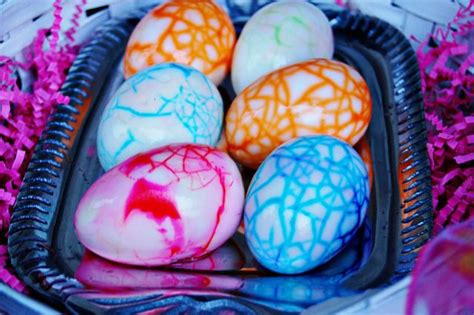 Cracked Dyed Hardboiled Eggs Cool Easter Eggs Hard Boiled Eggs