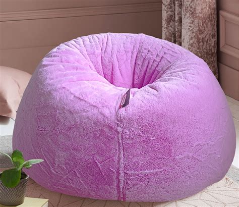 Buy Luxury Furr Bean Bag Cover For Adults Purple Xxxl Online In India At Best Price Modern