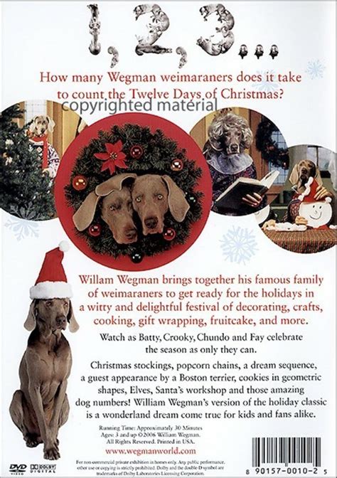 William Wegman S Fay S Twelve Days Of Christmas DVD 2006 DVD Empire