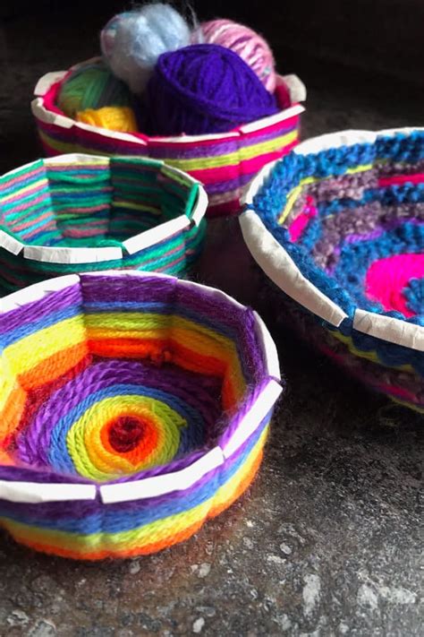 Paper Plate Weaving Colourful Bowls Happy Hooligans
