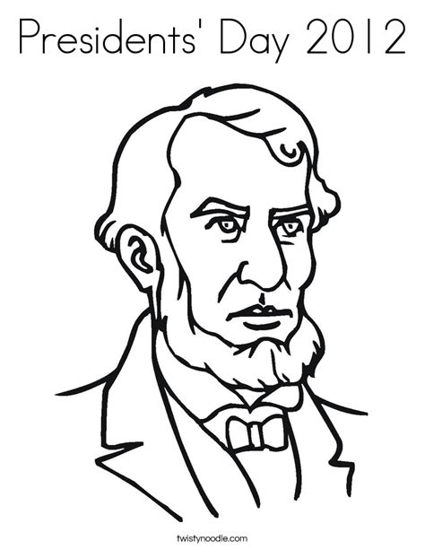 Presidents Day Coloring Page Coloring Home