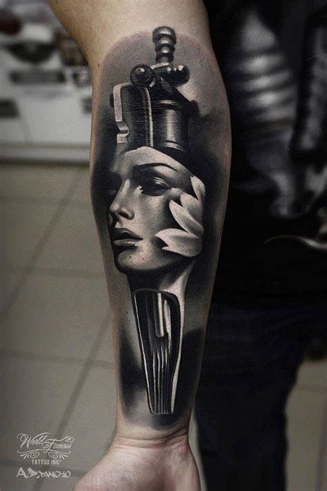 70 Amazing 3d Tattoo Designs Cuded Black And Grey Tattoos 3d