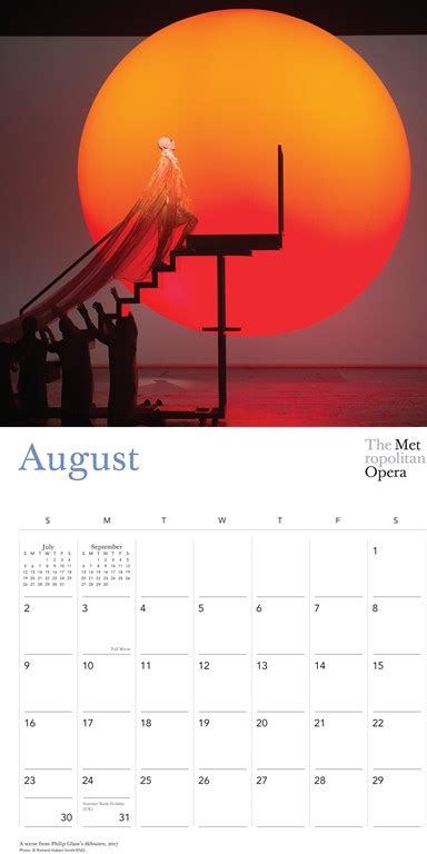 The Metropolitan Opera 2020 Wall Calendar By Metropolitan Opera