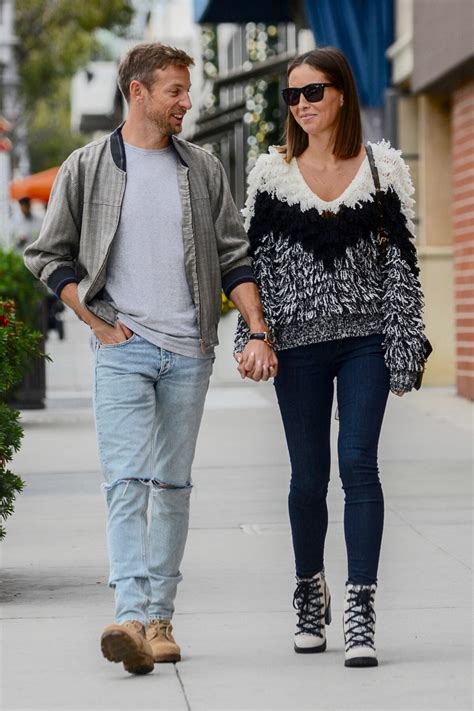 Photo Jenson Button et sa fiancée Brittny Ward sont allés déjeuner au