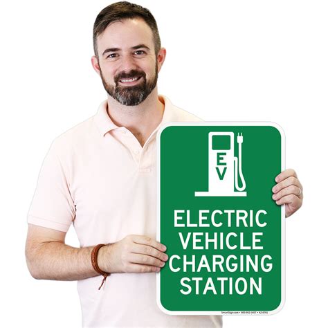 Electric Vehicle Charging Station Sign Sku K2 0761