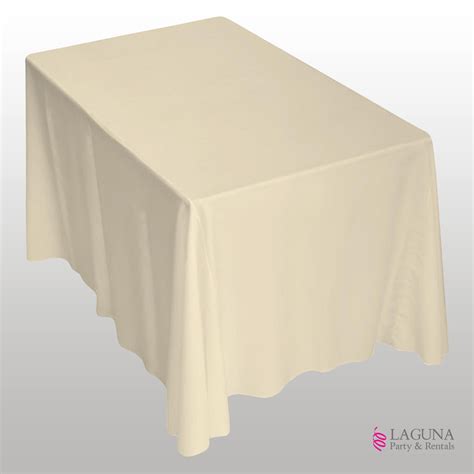 Rectangle Table Drape Ivory Laguna Party And Rentals