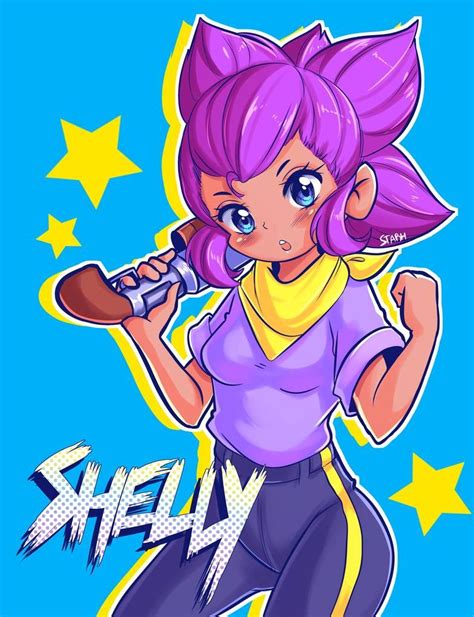 Shelly Brawl Star Character Star Wallpaper
