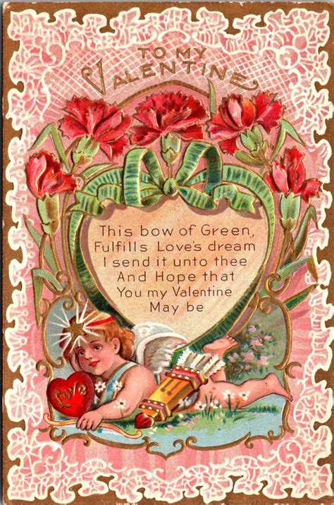 Early 1900s Valentine Greeting Postcard Vintageantique Etsy