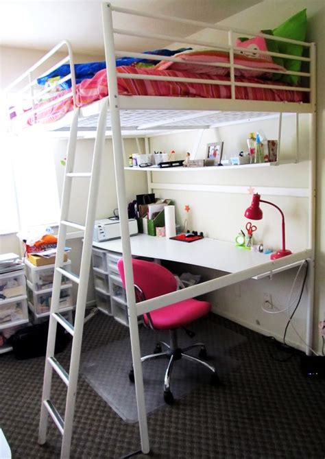 Ikea Metal Loft Bed With Desk Yahoo Image Search Results 침실 인테리어