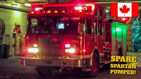 montréal montréal fire service sim spare pumper 298 220 responding new ladder 420