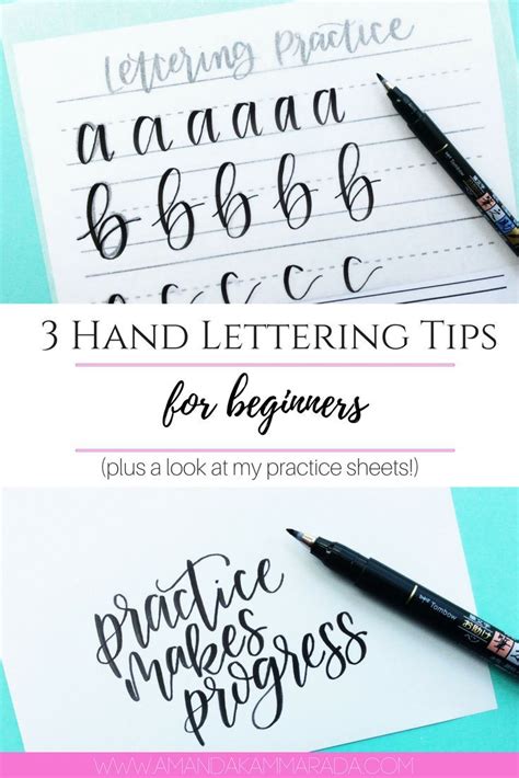3 Hand Lettering Tips For Beginners Including A Look At My Practice