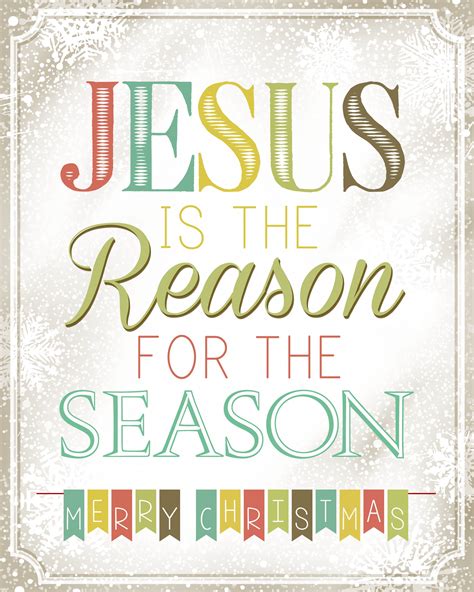 Jesus is the Reason for the Season FREE Christmas Printable - How to ...