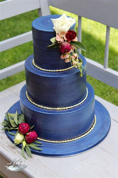Navy Blue Wedding Cake Wedding Cake Decorations Navy Blue Wedding