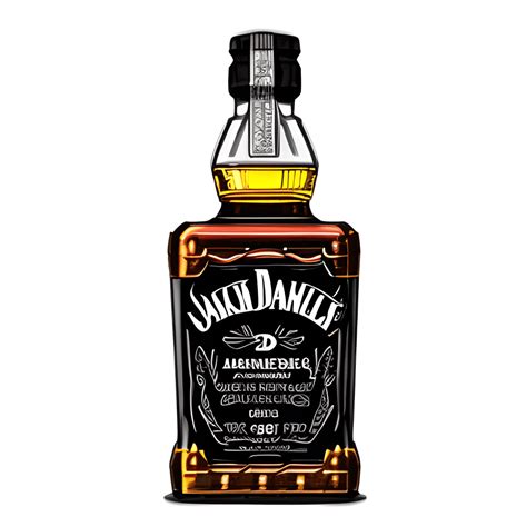 Gráfico vintage de botella de whisky Jack Daniels Creative Fabrica
