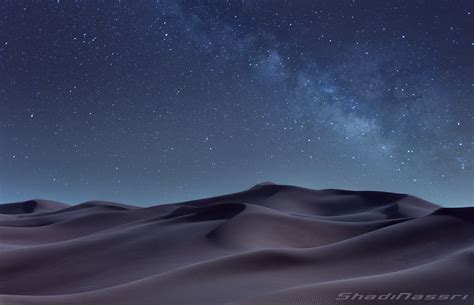 Desert Night Night Shot From Sharjahs Desert Desert At Night