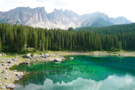 Karersee Dolomites Bergsee South Tyrol Nature 20 Inch By 30 Inch