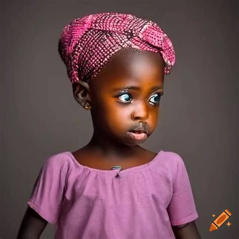 Young Girl From Northern Nigeria Wearing A Headscarf On Craiyon