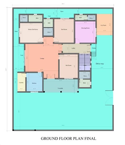 Do 2d Architectural Floor Plans On Revit And Autocad By Abdullahkhan515