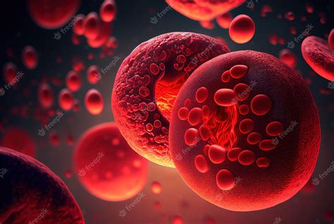 Premium Ai Image Human Red Blood Cells
