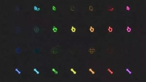 Mouse Cursor Neon Rainbow For Windows