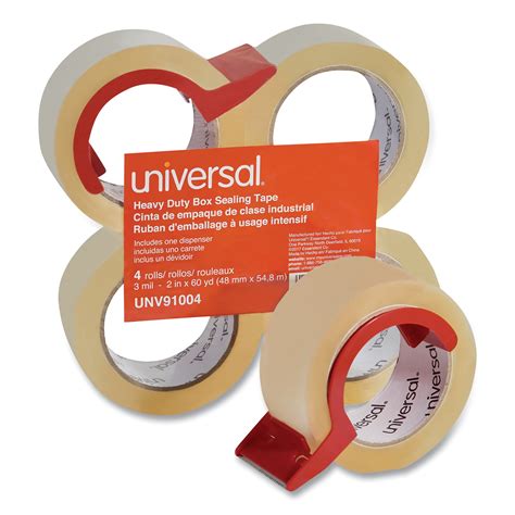 Universal Heavy Duty Box Sealing Tape With Dispenser 3 Core 188 X