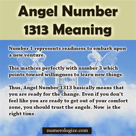Angel Number 1313 Angel Number Meanings Number Meanings Angel Numbers