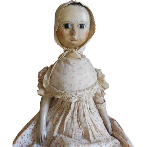 A very early approx 1800-1820 WOODEN DOLL***** | Wooden dolls, Old dolls, Antique wooden dolls