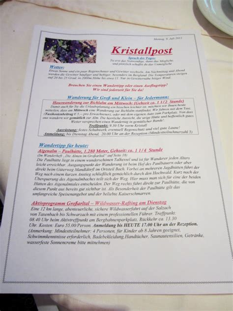 Tartufo del re trüffel satt bei berlins trüffelkönig. "Morgenpost Hotel Kristall" Hotel Kristall (Großarl) • HolidayCheck (Salzburger Land | Österreich)