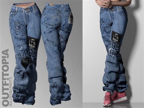 90s Denim Pants The Sims 4 Download Simsdomination