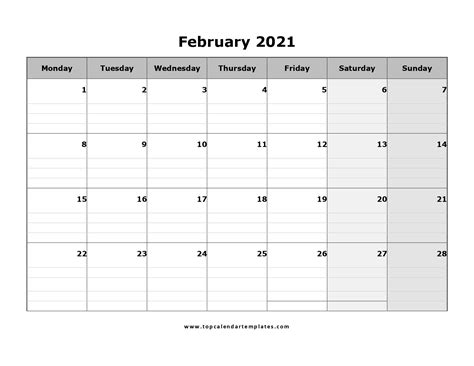 2021 Calendar Templates Editable By Word March 2021 Calendar In Pdf