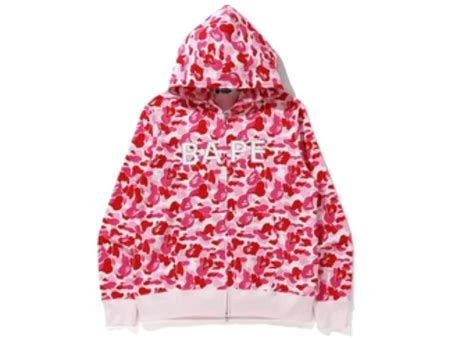 Bape Abc Camo Bape Swarvoski Full Zip Hoodie Pink Mens Fw20 Us